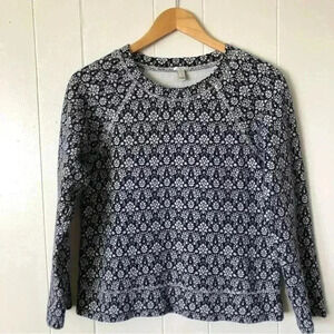 J.Crew Printed Cotton Top Size S